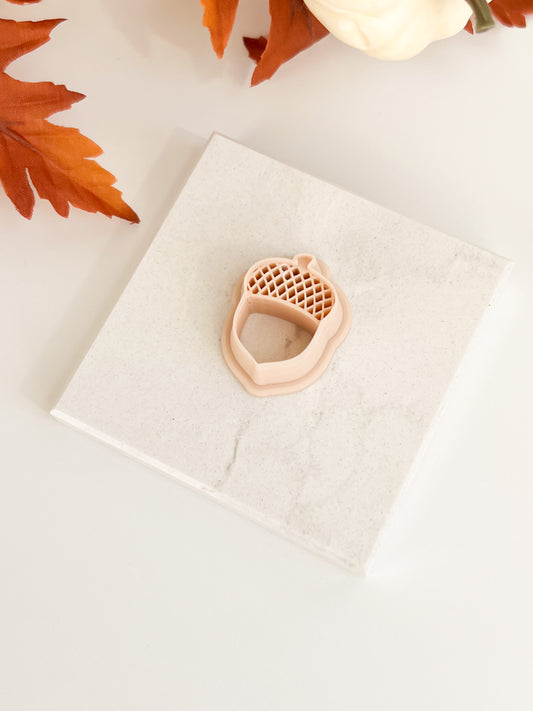 Acorn Clay Cutter | Acorn Polymer Clay Cutter for DIY Fall Earrings Nature-Inspired Jewelry and Handmade Woodland Accessories