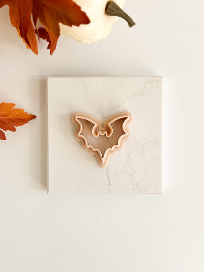 Bat Shape No. 1 Clay Cutter | Bat Shape No. 1 Polymer Clay Cutter for DIY Halloween Earrings Bat-Themed Jewelry and Handmade Gothic Accessories