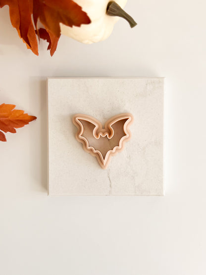 Bat Shape No. 1 Clay Cutter | Bat Shape No. 1 Polymer Clay Cutter for DIY Halloween Earrings Bat-Themed Jewelry and Handmade Gothic Accessories