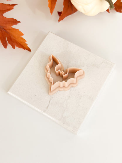 Bat Shape No. 1 Clay Cutter | Bat Shape No. 1 Polymer Clay Cutter for DIY Halloween Earrings Bat-Themed Jewelry and Handmade Gothic Accessories