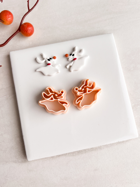 Zero Dog No. 2 Clay Cutter | Zero Dog No. 2 Polymer Clay Cutter for DIY Halloween Earrings Movie-Themed Jewelry and Handmade Spooky Accessories