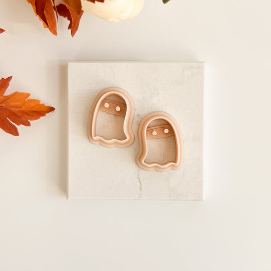 Ghost No. 1 Clay Cutter | Ghost No. 1 Polymer Clay Cutter for DIY Halloween Earrings Spooky Jewelry and Horror-Themed Crafts