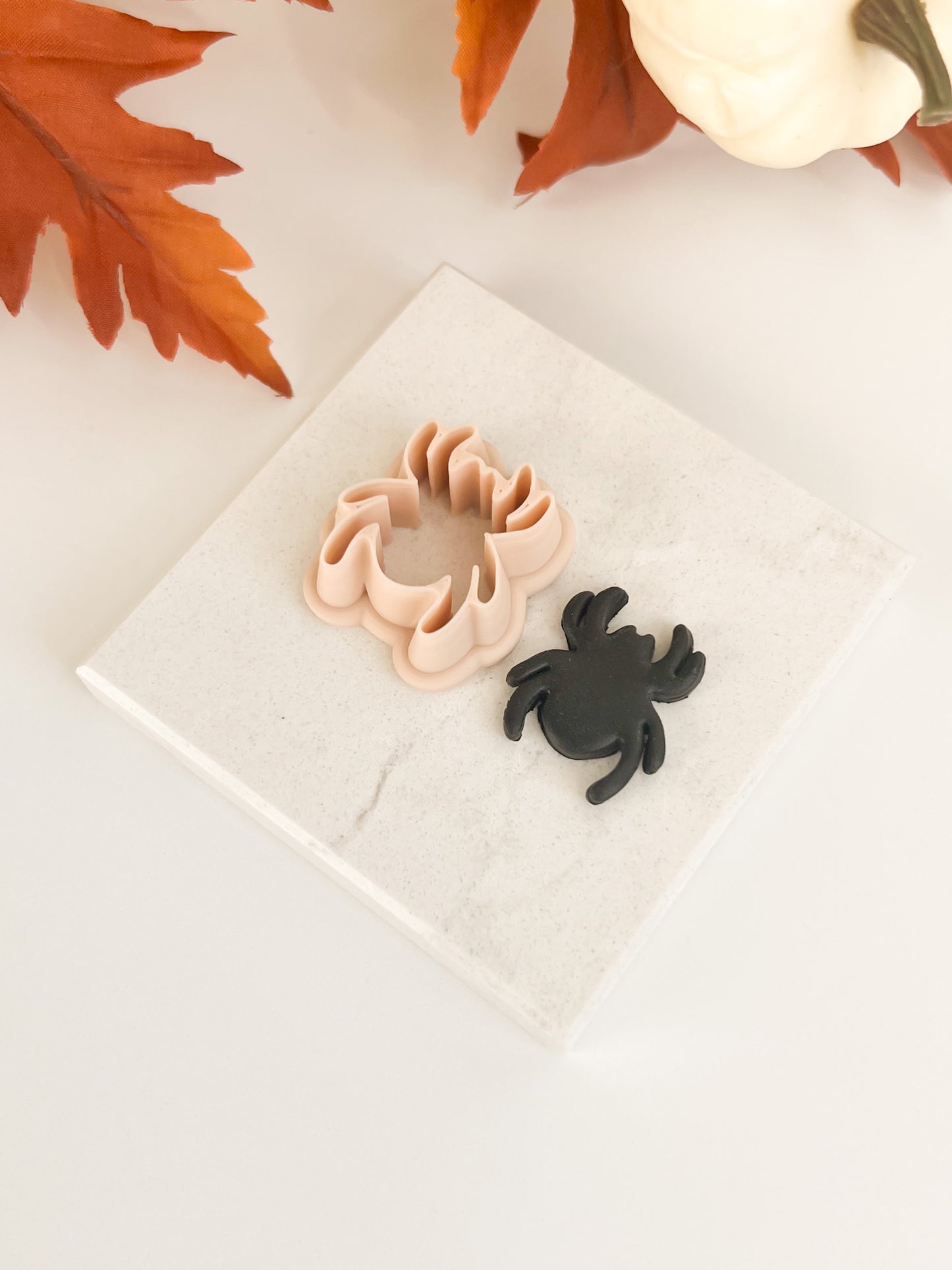 Spider Shape Clay Cutter | Halloween Spider Polymer Clay Cutter for DIY Earrings and Crafts