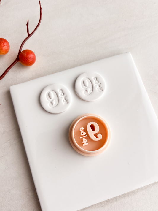 Platform 9 3/4 Clay Cutter | Platform 9 3/4 Polymer Clay Cutter for DIY Harry Potter Earrings Wizard-Themed Jewelry and Handmade Fantasy Accessories