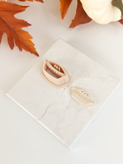 Apple Pie Clay Cutter | Apple Pie Polymer Clay Cutter for DIY Fall Earrings Thanksgiving Jewelry and Handmade Baking-Themed Accessories