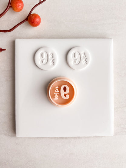 Platform 9 3/4 Clay Cutter | Platform 9 3/4 Polymer Clay Cutter for DIY Harry Potter Earrings Wizard-Themed Jewelry and Handmade Fantasy Accessories