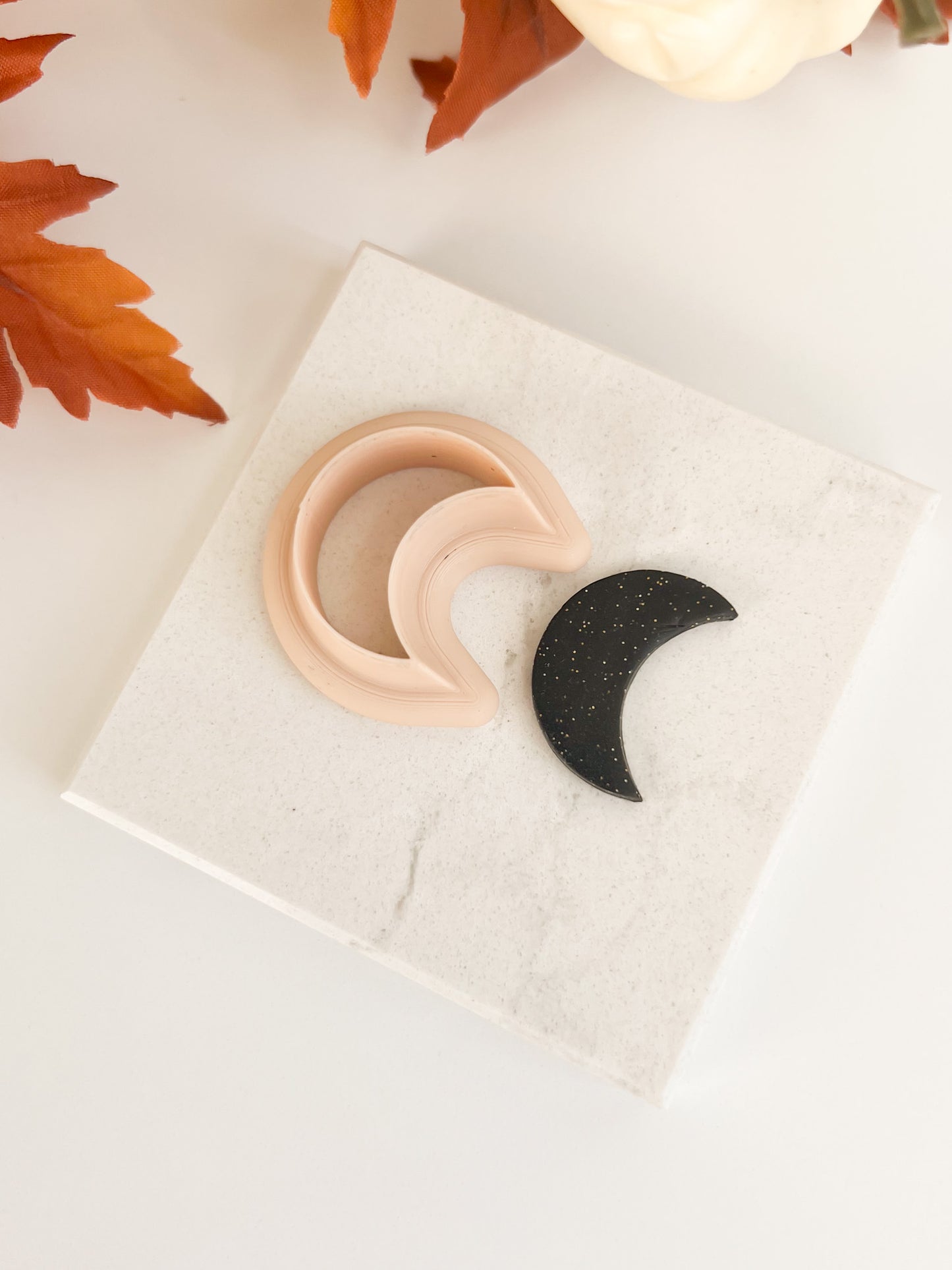Moon No. 2 Clay Cutter | Lunar-Themed Moon Polymer Clay Cutter for DIY Earrings and Astronomy Crafts