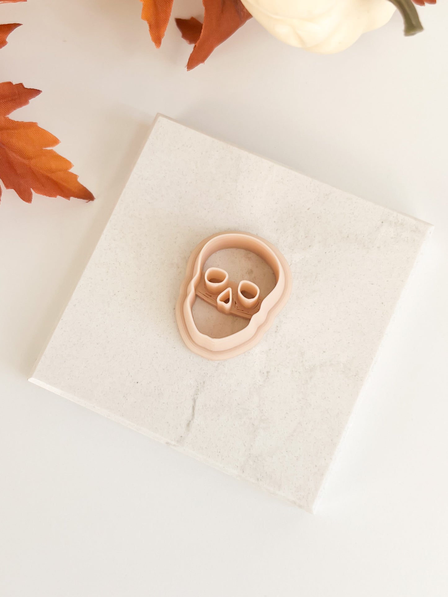 Skull Shape Clay Cutter | Halloween Skull Polymer Clay Cutter for DIY Earrings and Crafts