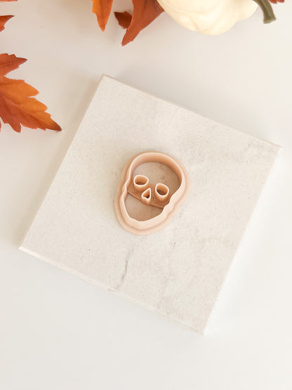 Skull Shape Clay Cutter | Halloween Skull Polymer Clay Cutter for DIY Earrings and Crafts