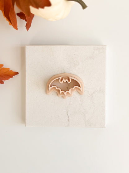 Bat Shape No. 2 Clay Cutter | Bat Shape No. 2 Polymer Clay Cutter for DIY Halloween Earrings Spooky Jewelry and Handmade Gothic Accessories