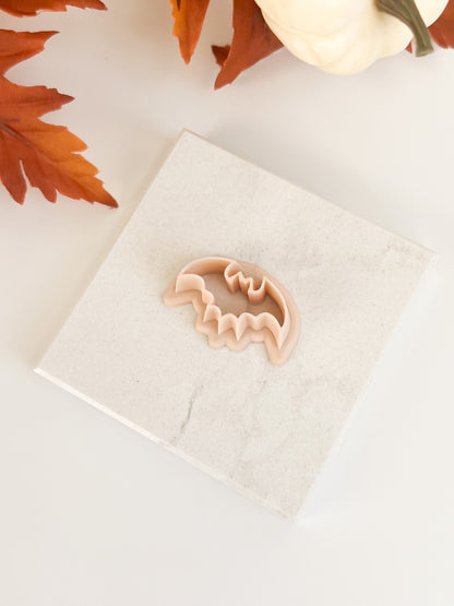 Bat Shape No. 2 Clay Cutter | Bat Shape No. 2 Polymer Clay Cutter for DIY Halloween Earrings Spooky Jewelry and Handmade Gothic Accessories