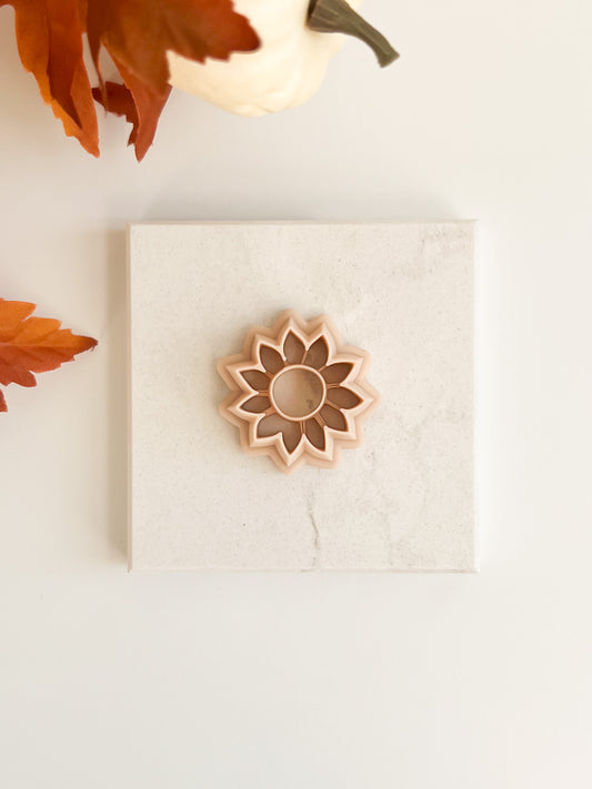 Sunflower No. 1 Clay Cutter | Floral Polymer Clay Cutter for DIY Earrings, Jewelry, and Summer Crafts
