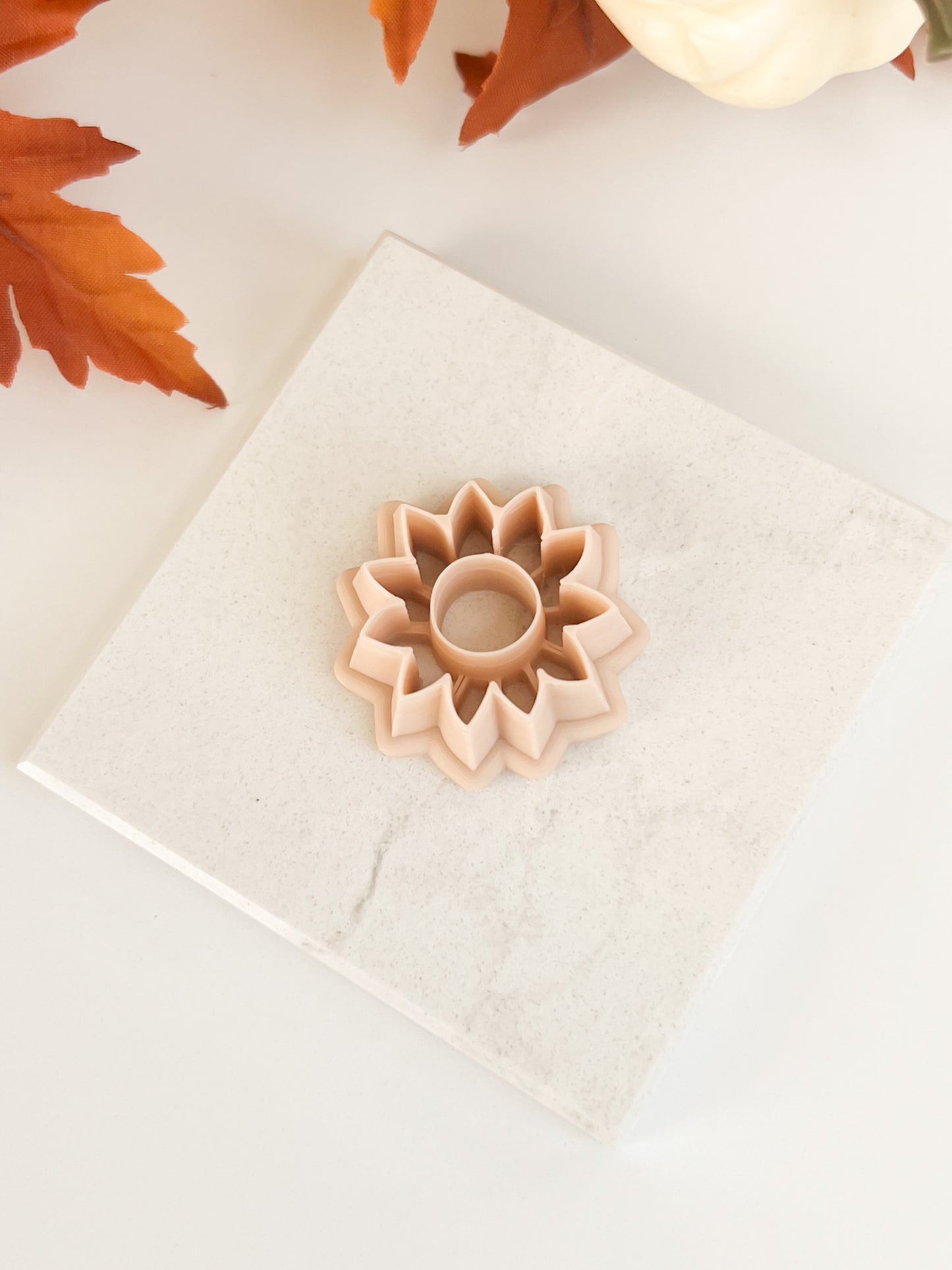 Sunflower No. 1 Clay Cutter | Floral Polymer Clay Cutter for DIY Earrings, Jewelry, and Summer Crafts