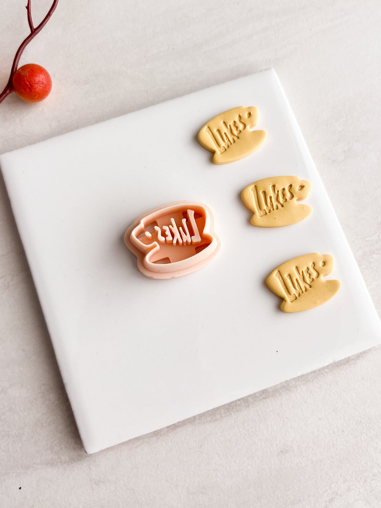 Luke's Coffee Clay Cutter | Luke's Coffee Polymer Clay Cutter for DIY Gilmore Girls Earrings Cozy Jewelry and Handmade Coffee Accessories