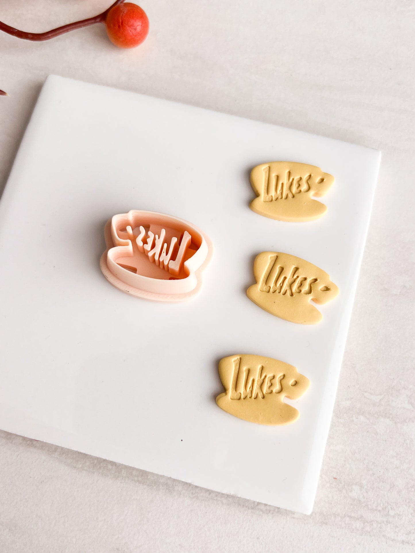Luke's Coffee Clay Cutter | Luke's Coffee Polymer Clay Cutter for DIY Gilmore Girls Earrings Cozy Jewelry and Handmade Coffee Accessories