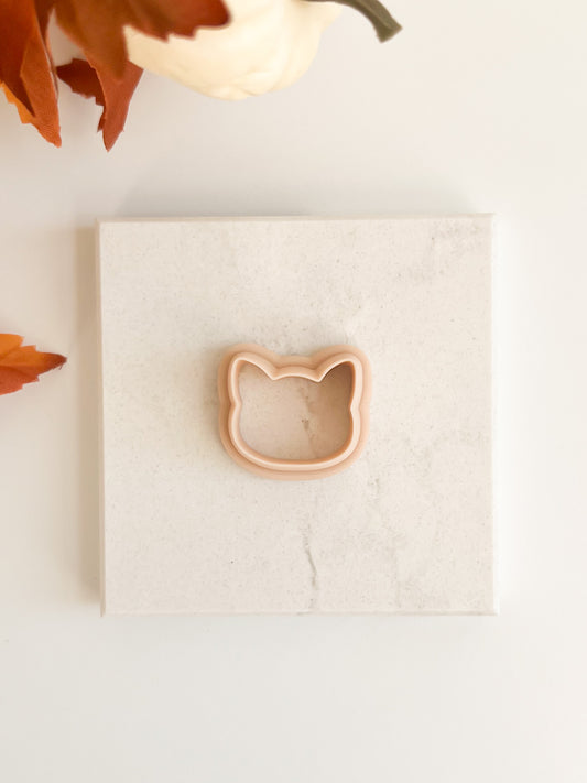 Cat Head Clay Cutter | Cat Head Polymer Clay Cutter for DIY Pet Lover Earrings Cute Animal Jewelry and Handmade Feline-Themed Crafts