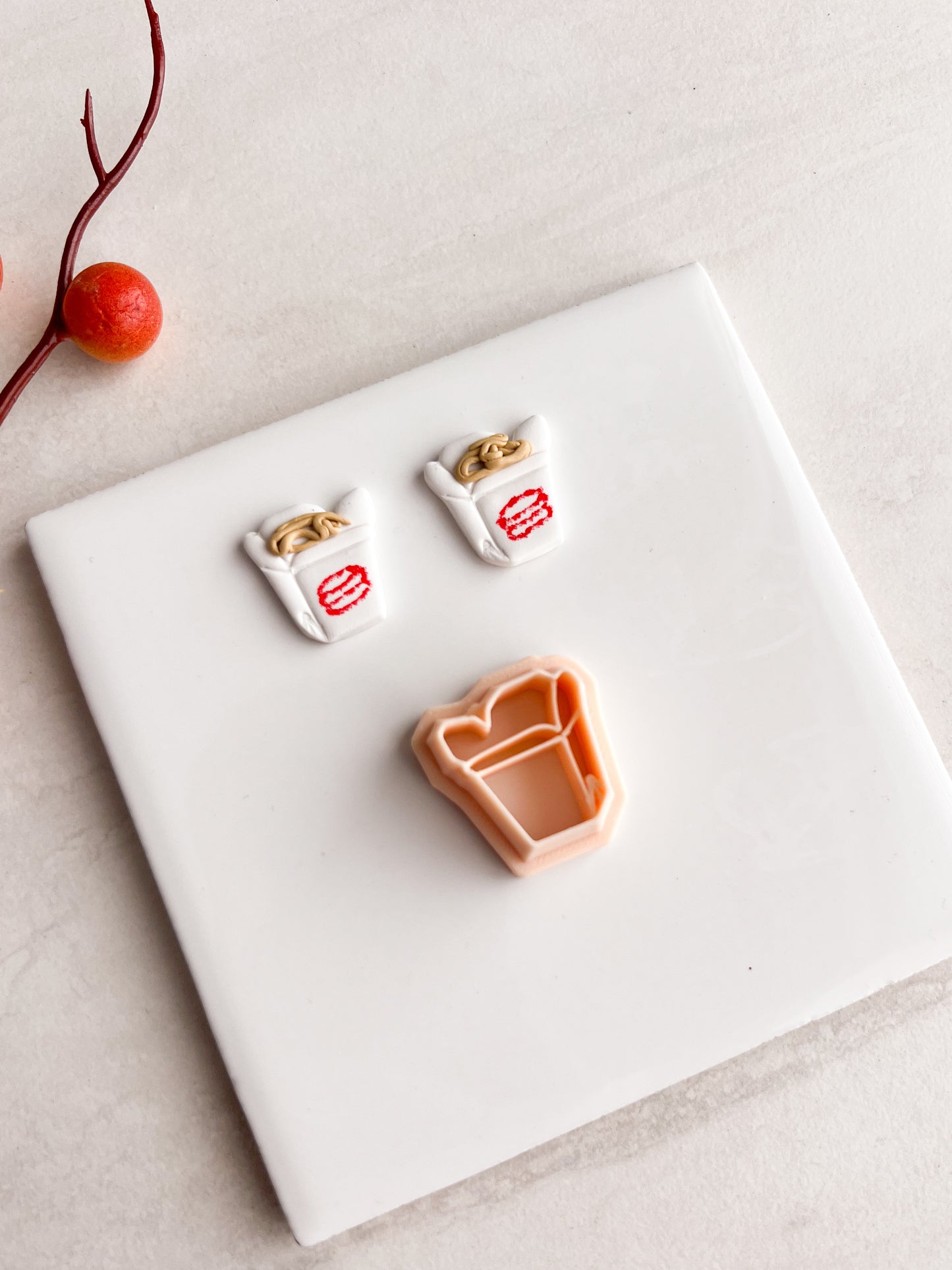 Chinese Takeout Clay Cutter | Chinese Takeout Polymer Clay Cutter for DIY Food Earrings Takeout-Themed Jewelry and Handmade Cute Accessories
