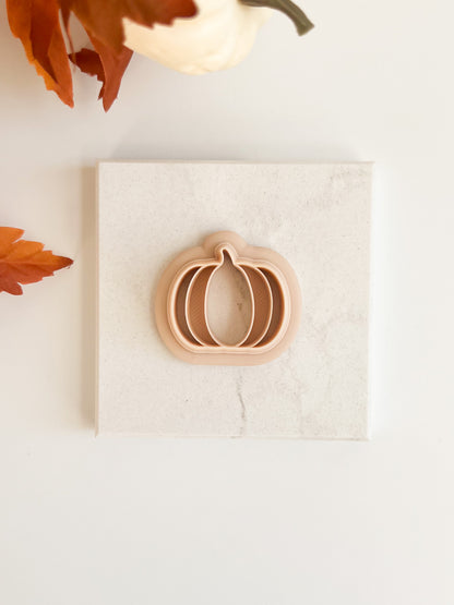 Pumpkin No. 1 Clay Cutter | Classic Pumpkin Polymer Clay Cutter for Fall and Thanksgiving Jewelry