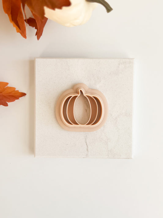 Pumpkin No. 1 Clay Cutter | Classic Pumpkin Polymer Clay Cutter for Fall and Thanksgiving Jewelry