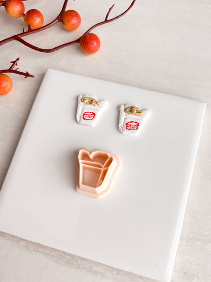 Chinese Takeout Clay Cutter | Chinese Takeout Polymer Clay Cutter for DIY Food Earrings Takeout-Themed Jewelry and Handmade Cute Accessories