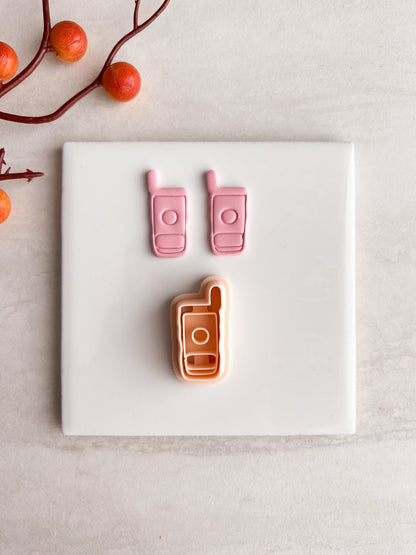 Gilmore Girl's Mobile 90's Phone Clay Cutter | Gilmore Girl's Mobile 90's Phone Polymer Clay Cutter for DIY Retro Earrings Pop Culture-Themed Jewelry and Handmade Nostalgic Accessories