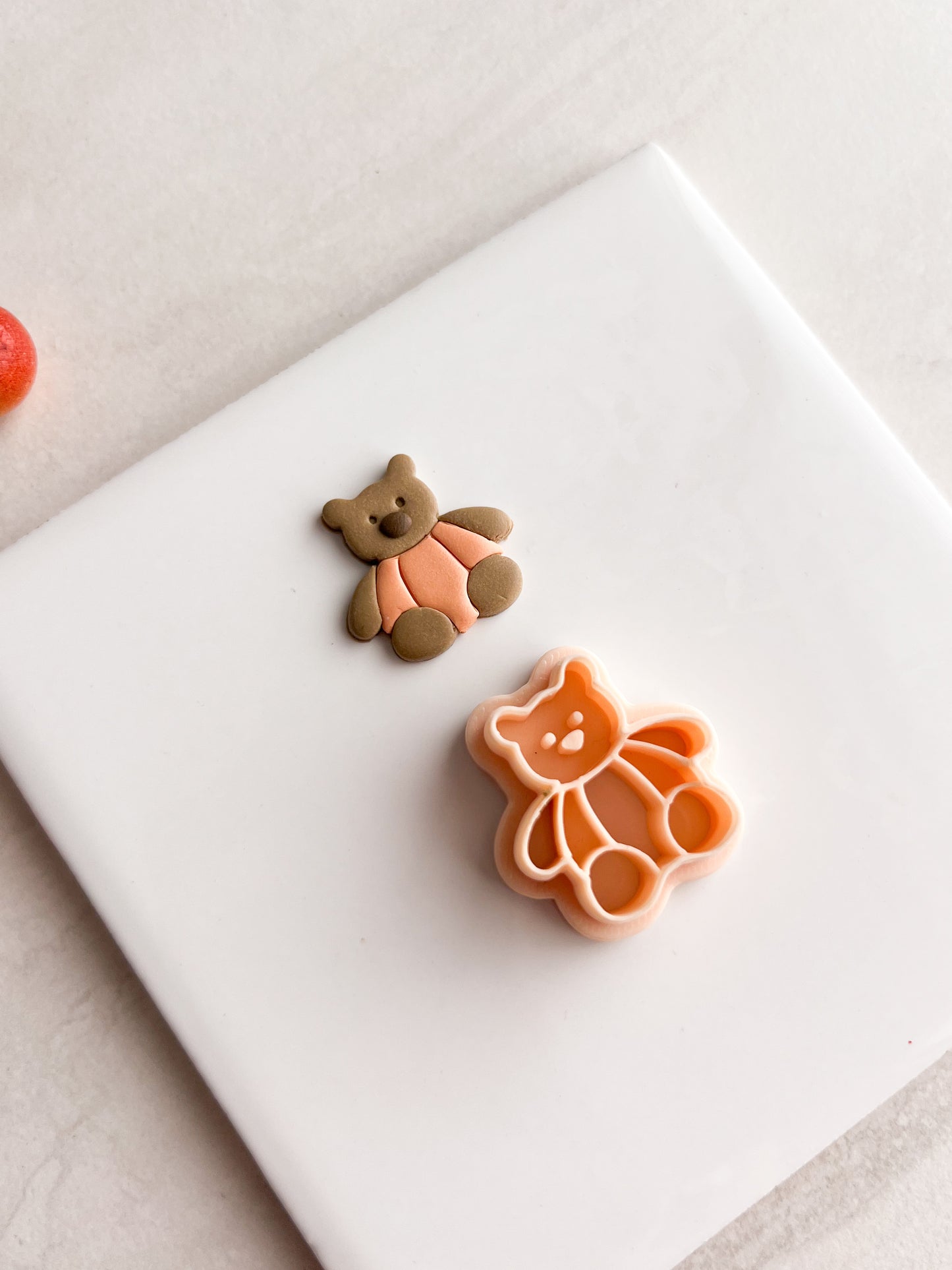 Pumpkin Bear Clay Cutter | Pumpkin Bear Polymer Clay Cutter for DIY Fall Earrings Cute Halloween Jewelry and Handmade Festive Accessories