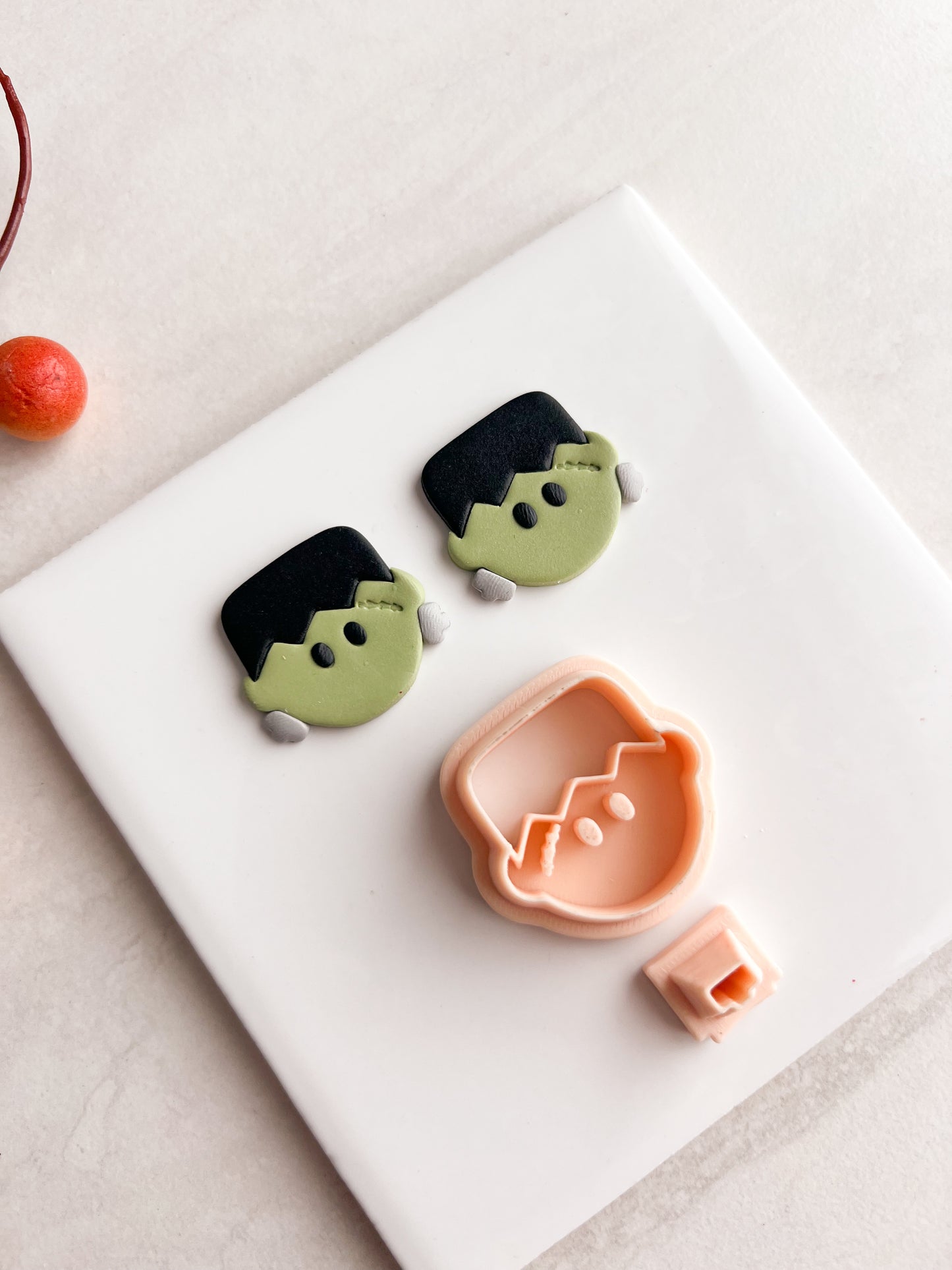 Frankenstein's Monster No. 2 Clay Cutter | Frankenstein's Monster No. 2 Polymer Clay Cutter for DIY Halloween Earrings Spooky-Themed Jewelry and Handmade Horror Accessories