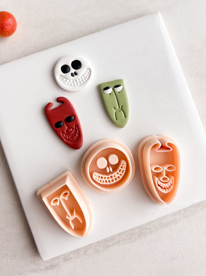 Boogies Boys Clay Cutter | Boogies Boys Polymer Clay Cutter for DIY Spooky Earrings Halloween-Themed Jewelry and Handmade Cute Accessories