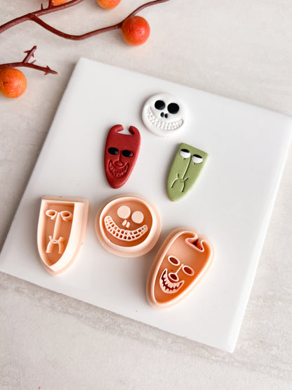 Boogies Boys Clay Cutter | Boogies Boys Polymer Clay Cutter for DIY Spooky Earrings Halloween-Themed Jewelry and Handmade Cute Accessories