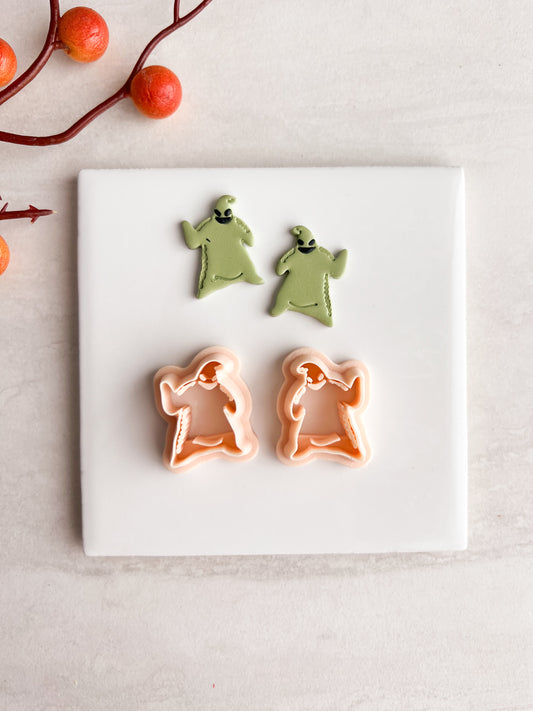 Oogie Boogie No. 2 Clay Cutter | Oogie Boogie No. 2 Polymer Clay Cutter for DIY Halloween Earrings Movie-Themed Jewelry and Handmade Spooky Accessories