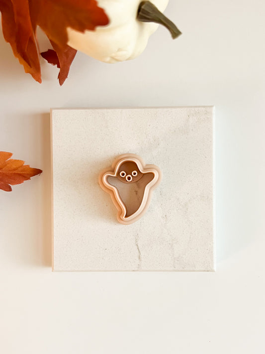 Ghost No. 2 Clay Cutter | Ghost No. 2 Polymer Clay Cutter for DIY Halloween Earrings Spooky Jewelry Making and Creepy Crafts