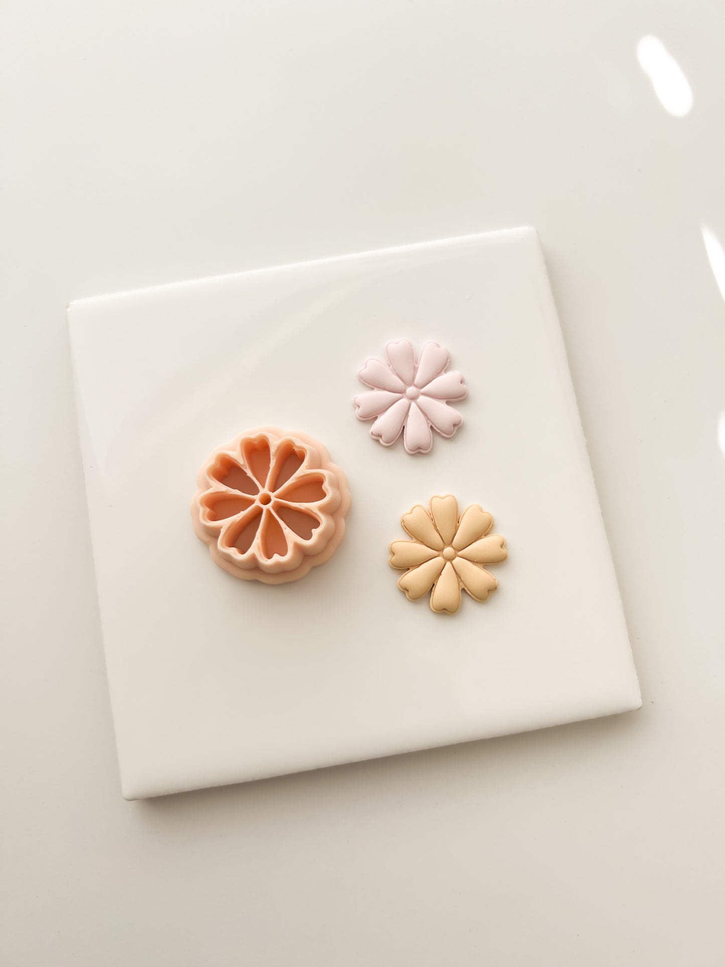 Floral Shape No. 8 Clay Cutter | Floral Shape No. 8 Polymer Clay Cutter for DIY Earrings Spring Jewelry and Elegant Floral Crafts