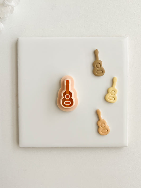 Guitar Clay Cutter | Guitar Polymer Clay Cutter for DIY Music Earrings Rock-Themed Jewelry and Handmade Festival Accessories