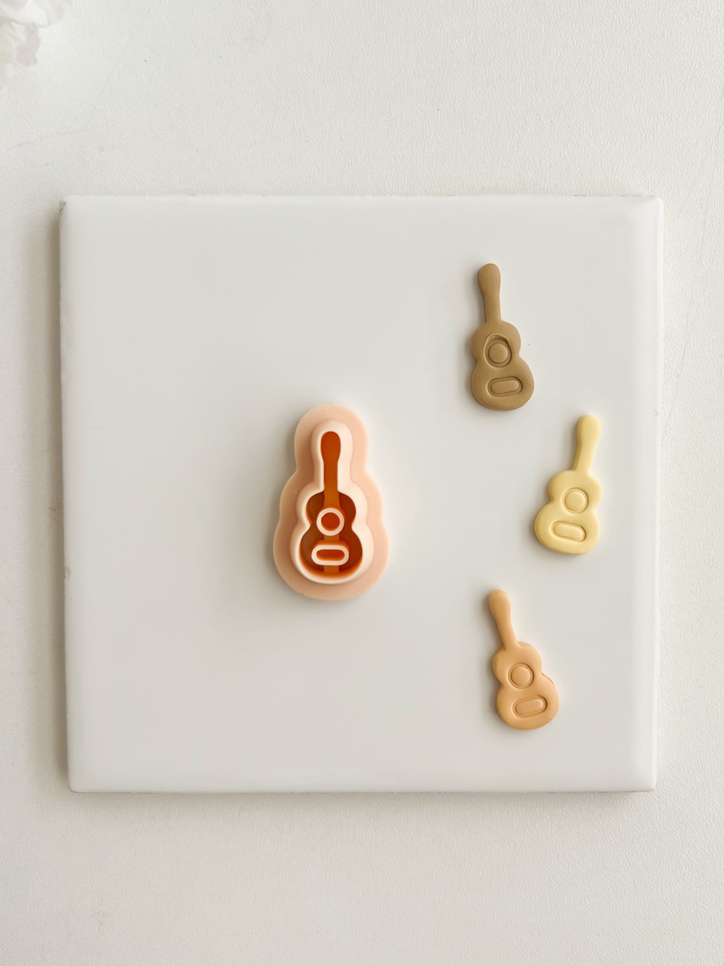 Guitar Clay Cutter | Guitar Polymer Clay Cutter for DIY Music Earrings Rock-Themed Jewelry and Handmade Festival Accessories