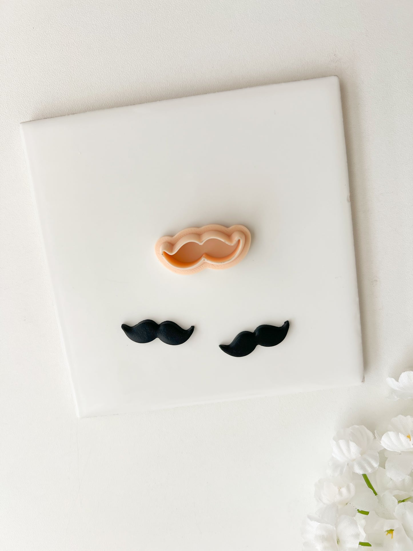 Mustache Clay Cutter | Mustache Polymer Clay Cutter for DIY Movember Earrings Quirky Jewelry and Handmade Costume Accessories
