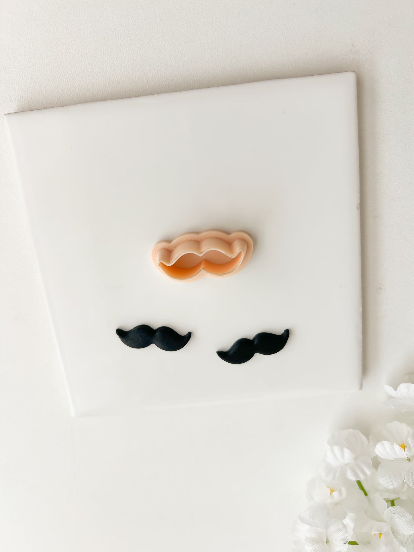 Mustache Clay Cutter | Mustache Polymer Clay Cutter for DIY Movember Earrings Quirky Jewelry and Handmade Costume Accessories