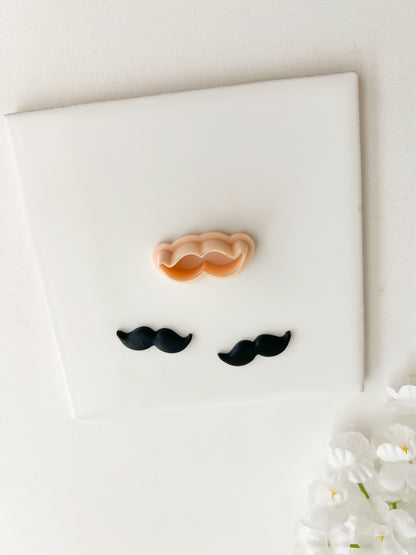Mustache Clay Cutter | Mustache Polymer Clay Cutter for DIY Movember Earrings Quirky Jewelry and Handmade Costume Accessories