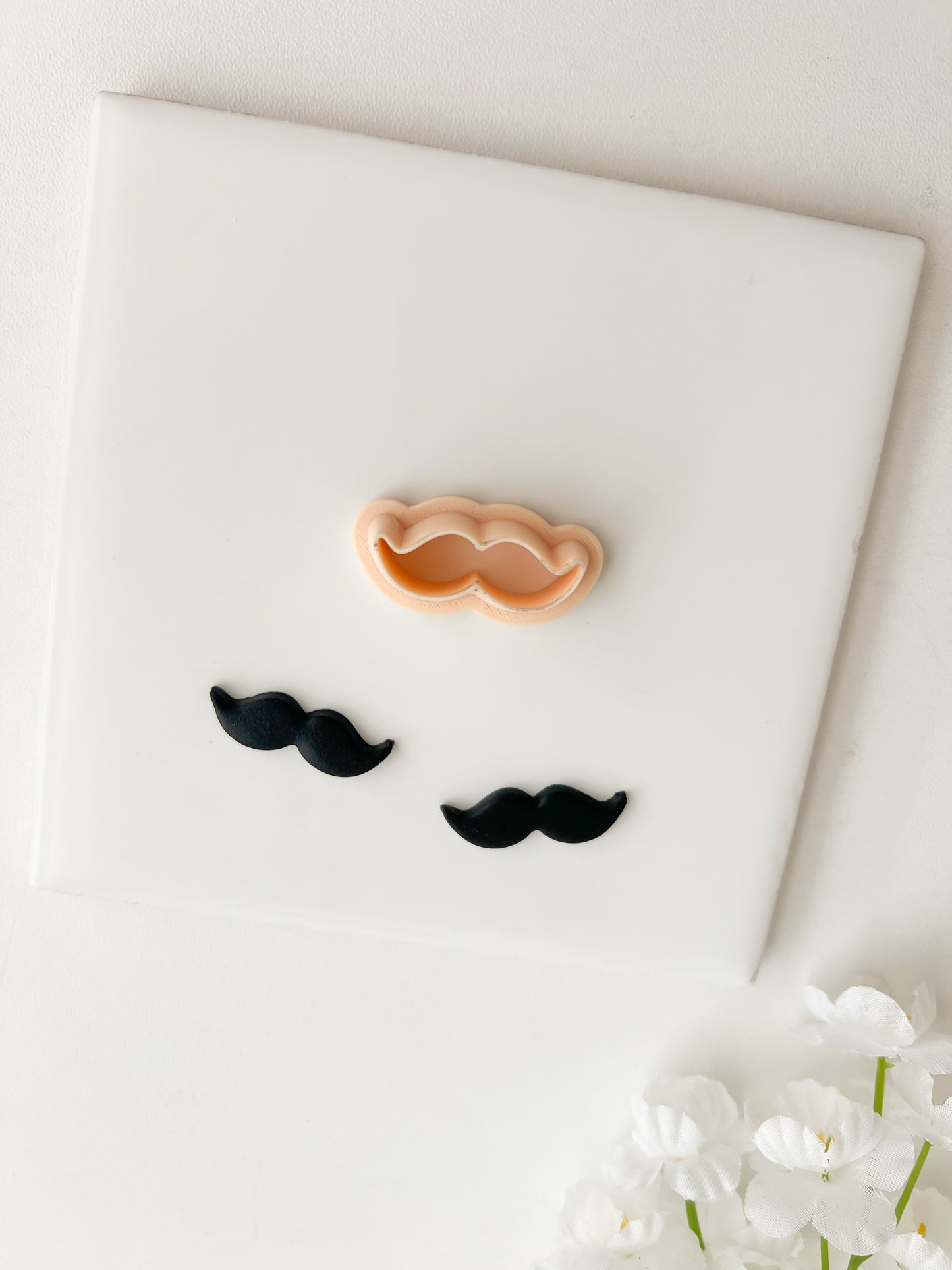 Mustache Clay Cutter | Mustache Polymer Clay Cutter for DIY Movember Earrings Quirky Jewelry and Handmade Costume Accessories