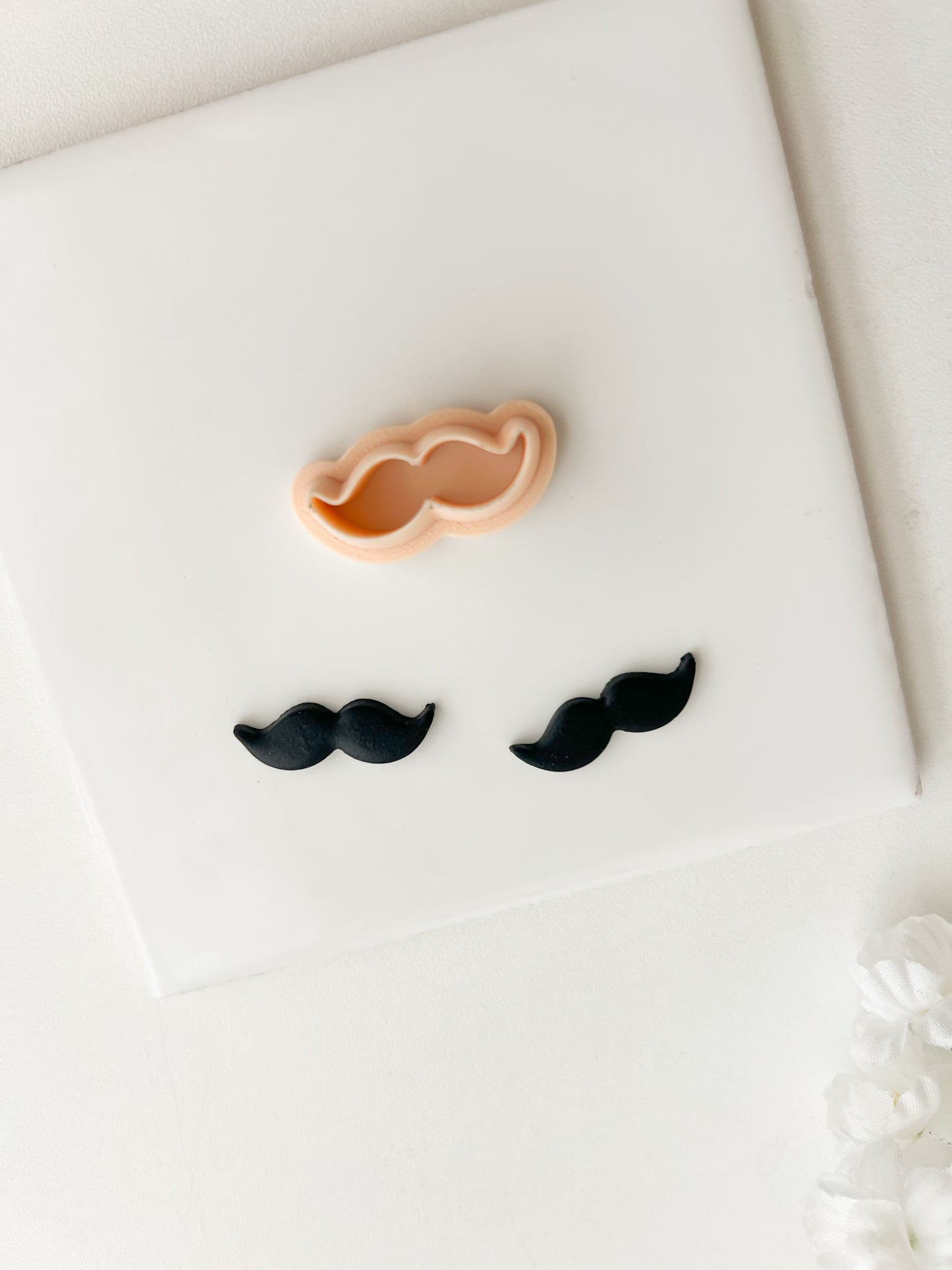 Mustache Clay Cutter | Mustache Polymer Clay Cutter for DIY Movember Earrings Quirky Jewelry and Handmade Costume Accessories