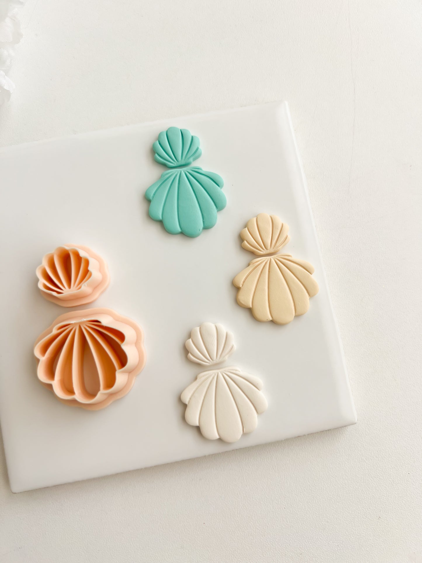 Seashell Dangle No. 1 Clay Cutter | Seashell Dangle No. 1 Polymer Clay Cutter for DIY Beach Earrings Nautical-Themed Jewelry and Handmade Ocean Accessories