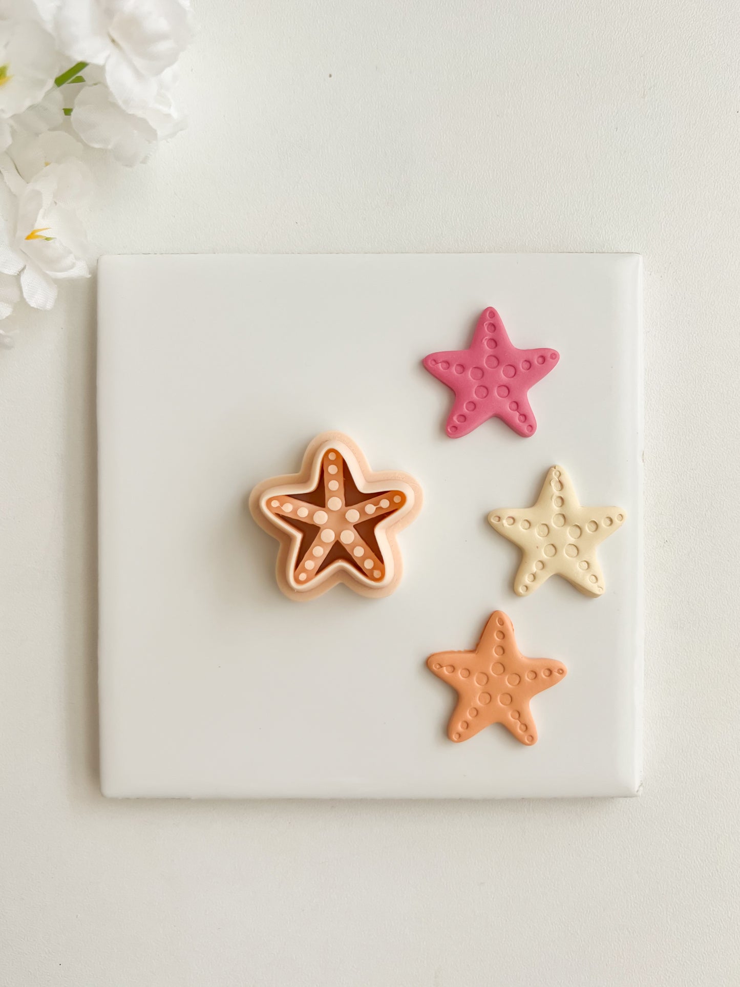 Starfish No. 2 Clay Cutter | Starfish No. 2 Polymer Clay Cutter for DIY Beach Earrings Ocean-Themed Jewelry and Handmade Coastal Accessories