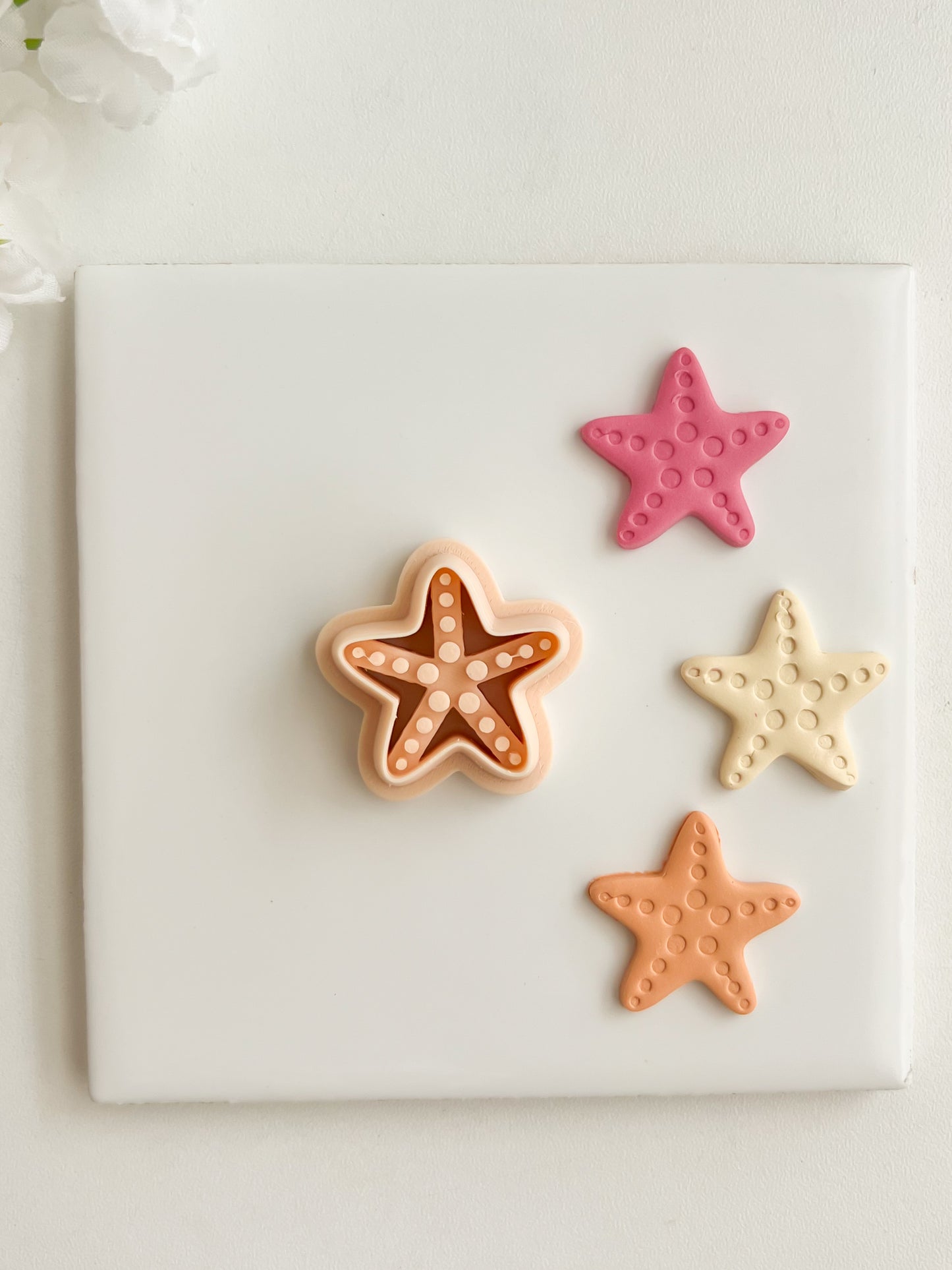 Starfish No. 2 Clay Cutter | Starfish No. 2 Polymer Clay Cutter for DIY Beach Earrings Ocean-Themed Jewelry and Handmade Coastal Accessories