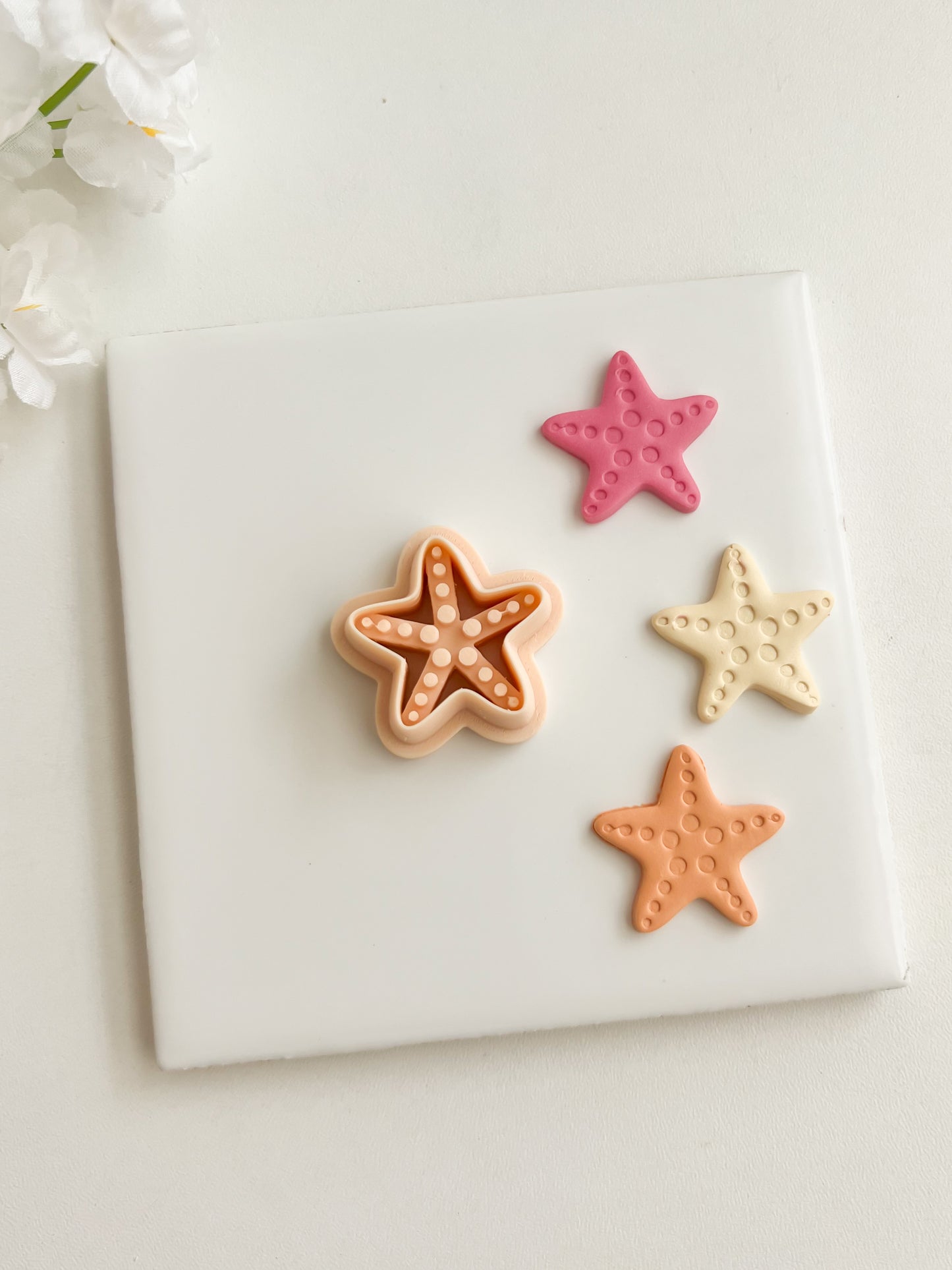 Starfish No. 2 Clay Cutter | Starfish No. 2 Polymer Clay Cutter for DIY Beach Earrings Ocean-Themed Jewelry and Handmade Coastal Accessories