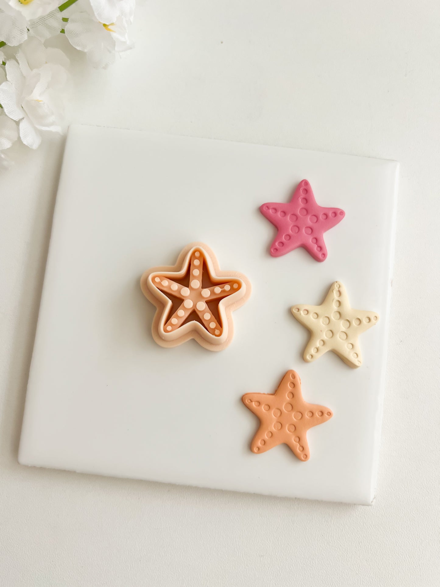 Starfish No. 2 Clay Cutter | Starfish No. 2 Polymer Clay Cutter for DIY Beach Earrings Ocean-Themed Jewelry and Handmade Coastal Accessories