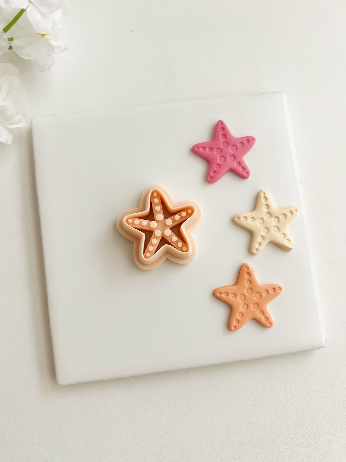 Starfish No. 2 Clay Cutter | Starfish No. 2 Polymer Clay Cutter for DIY Beach Earrings Ocean-Themed Jewelry and Handmade Coastal Accessories