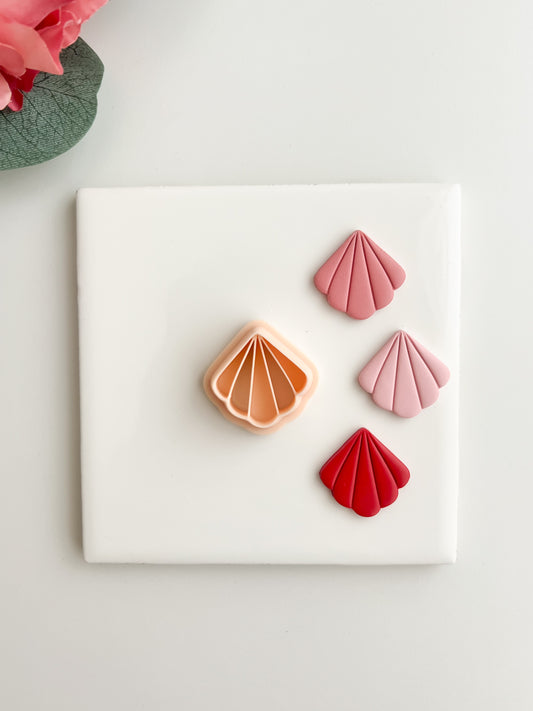 Abstract Seashell Shape No. 2 Clay Cutter | Abstract Seashell Shape Polymer Clay Cutter for DIY Ocean Earrings Nautical Jewelry and Handmade Beach-Themed Accessories