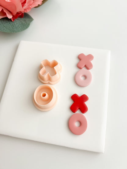 XO Valentine Letters Clay Cutter | XO Valentine Letters Polymer Clay Cutter for DIY Romantic Earrings Love-Themed Jewelry and Handmade Valentine's Accessories