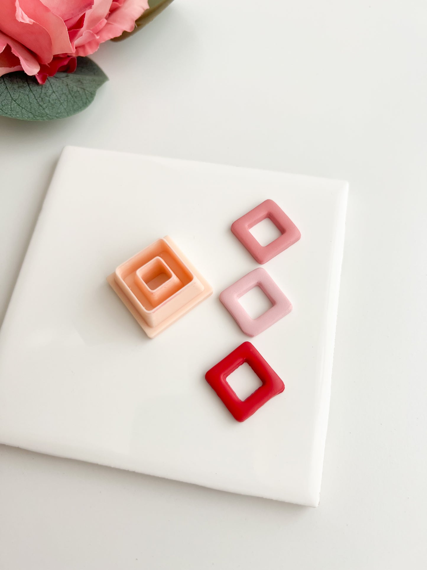 Diamond Cutout Dangle Clay Cutter | Diamond Cutout Dangle Polymer Clay Cutter for DIY Statement Earrings Chic-Themed Jewelry and Handmade Elegant Accessories