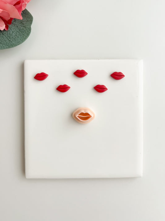 Lip Stud Clay Cutter | Lip Stud Polymer Clay Cutter for DIY Fun Earrings Kawaii Jewelry and Handmade Valentine's Accessories