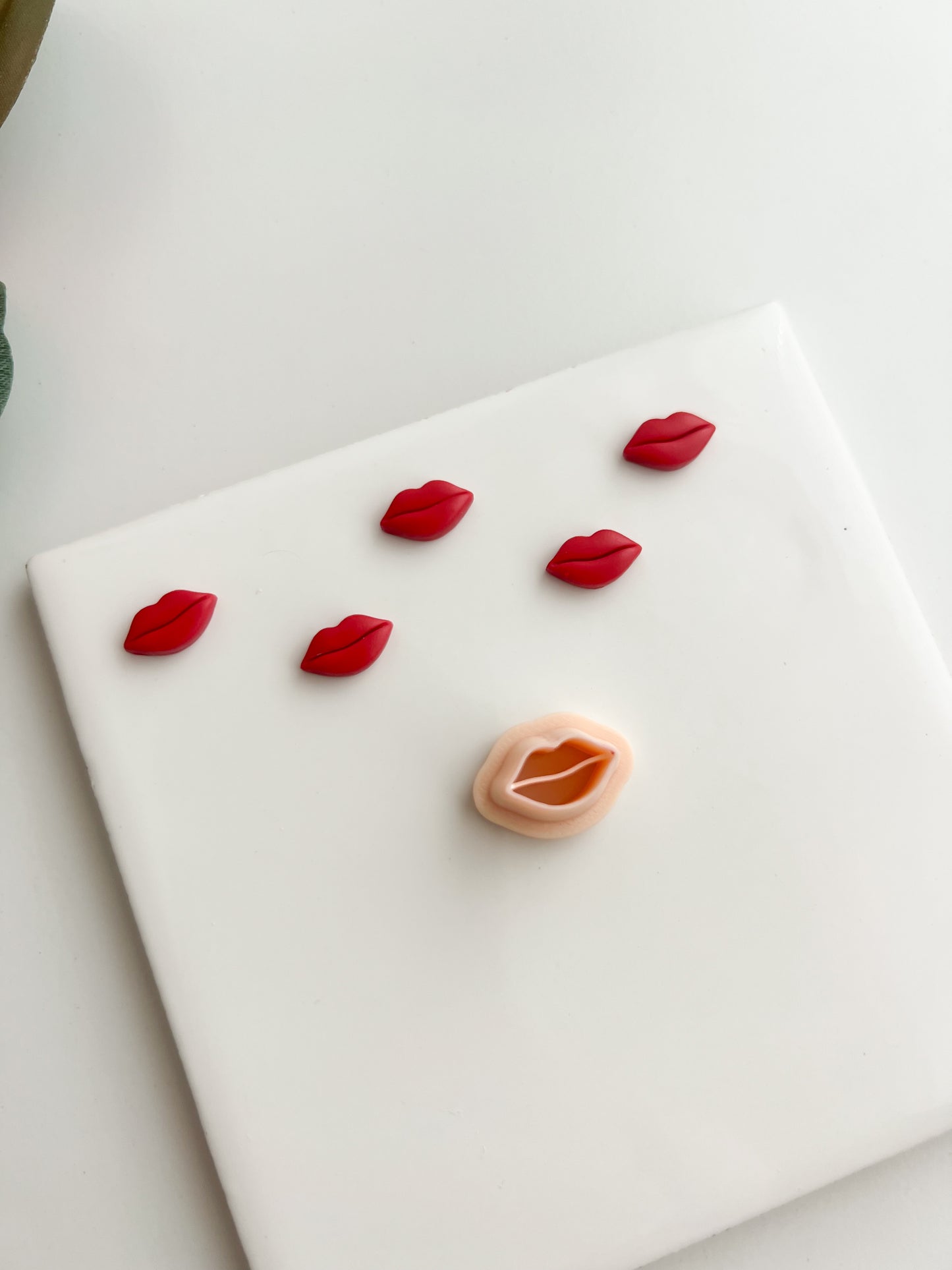 Lip Stud Clay Cutter | Lip Stud Polymer Clay Cutter for DIY Fun Earrings Kawaii Jewelry and Handmade Valentine's Accessories